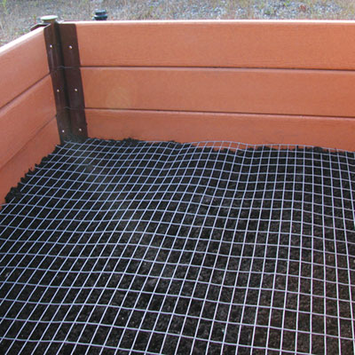 stainless steel mesh under raised beds